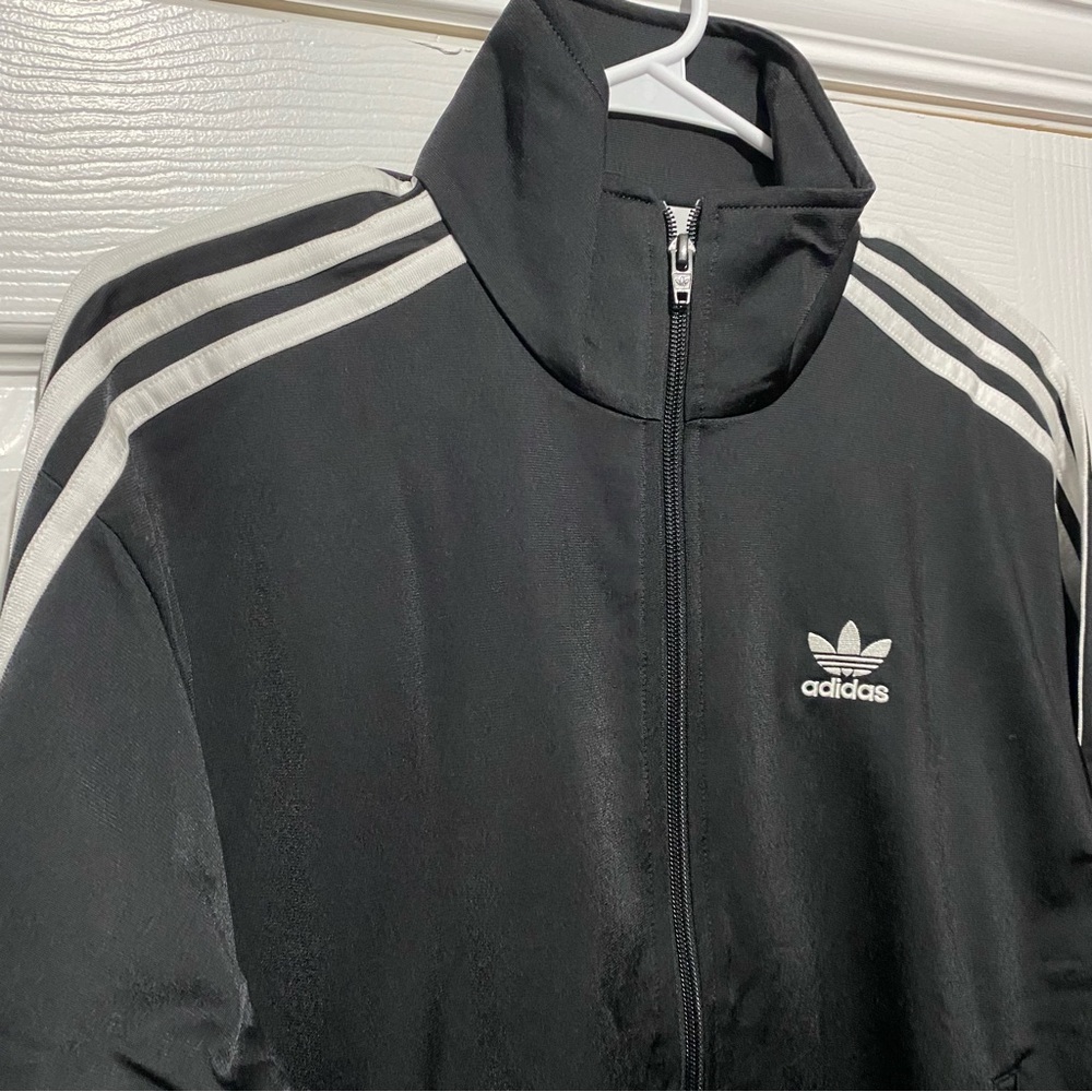 Black and White Adidas Track Jacket